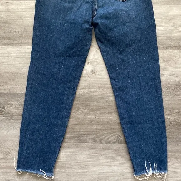 L’Agence El Matador Jeans Womens 29 Bruno Wash Slim Fit Raw Hem Blue