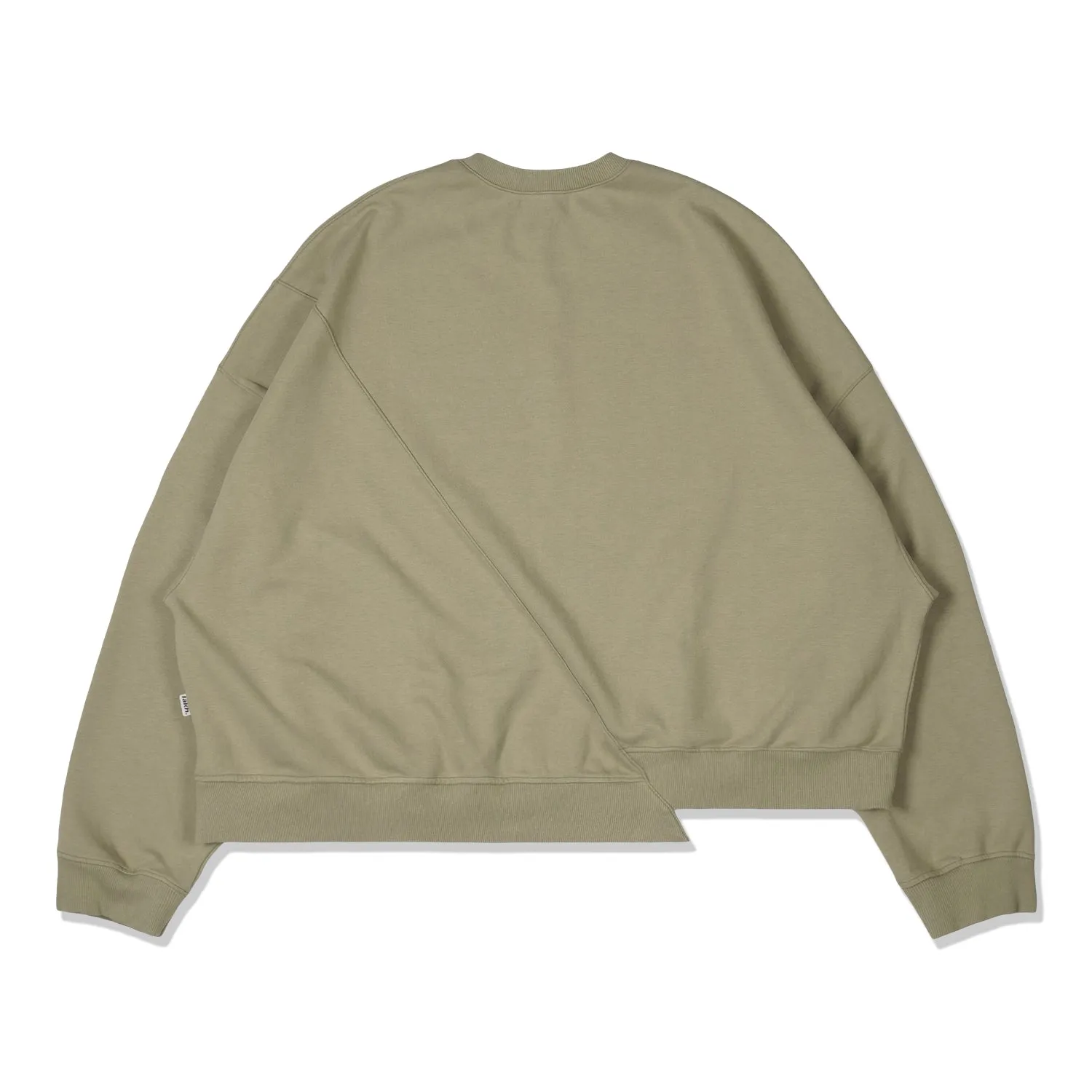 LAKH Men Irregular Patched Crewneck Sand IPC-SAND