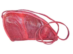 Leather Lizard Skin Handbag - On Sale
