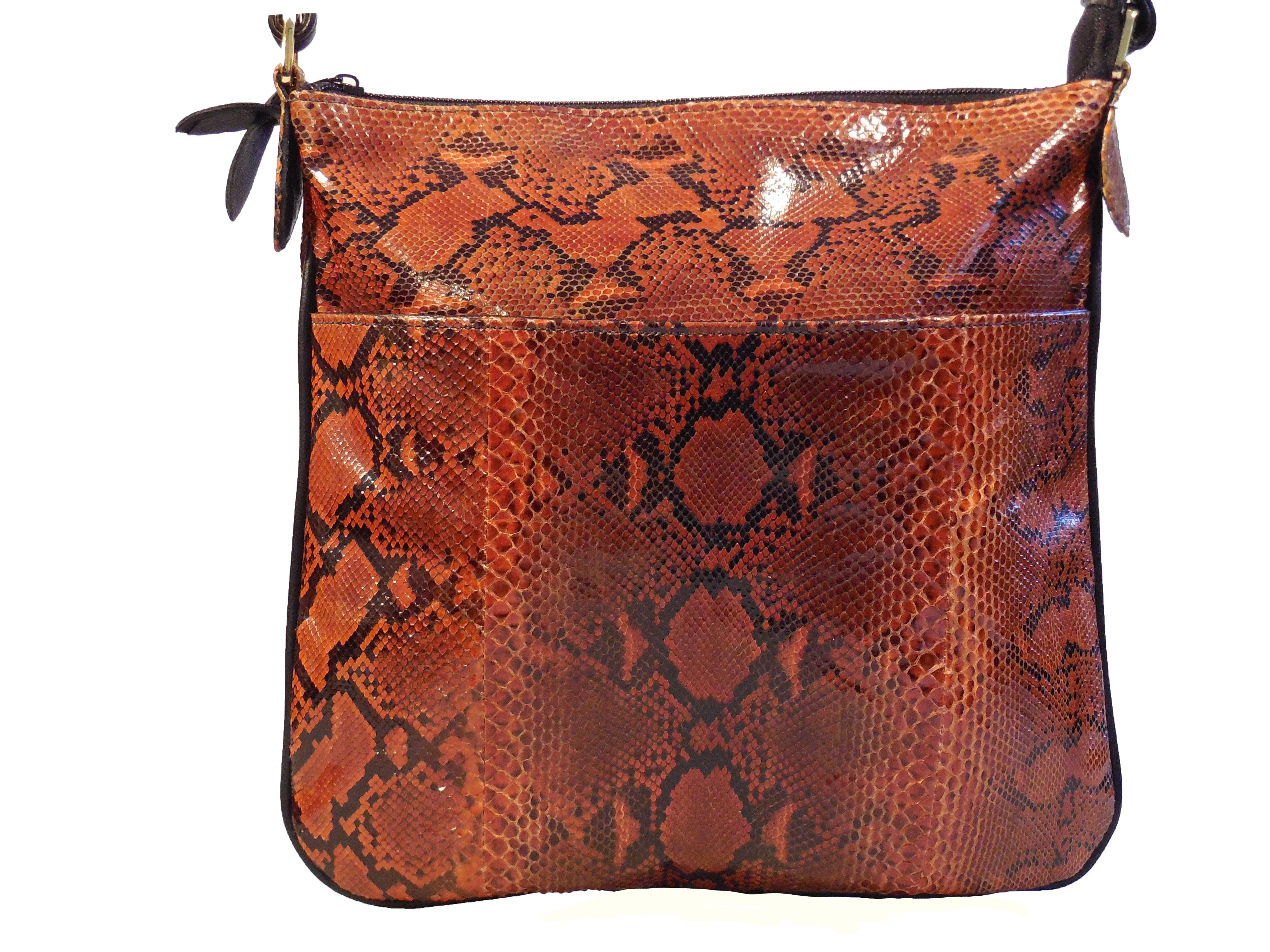 Leather  Snakeskin Leather Handbag