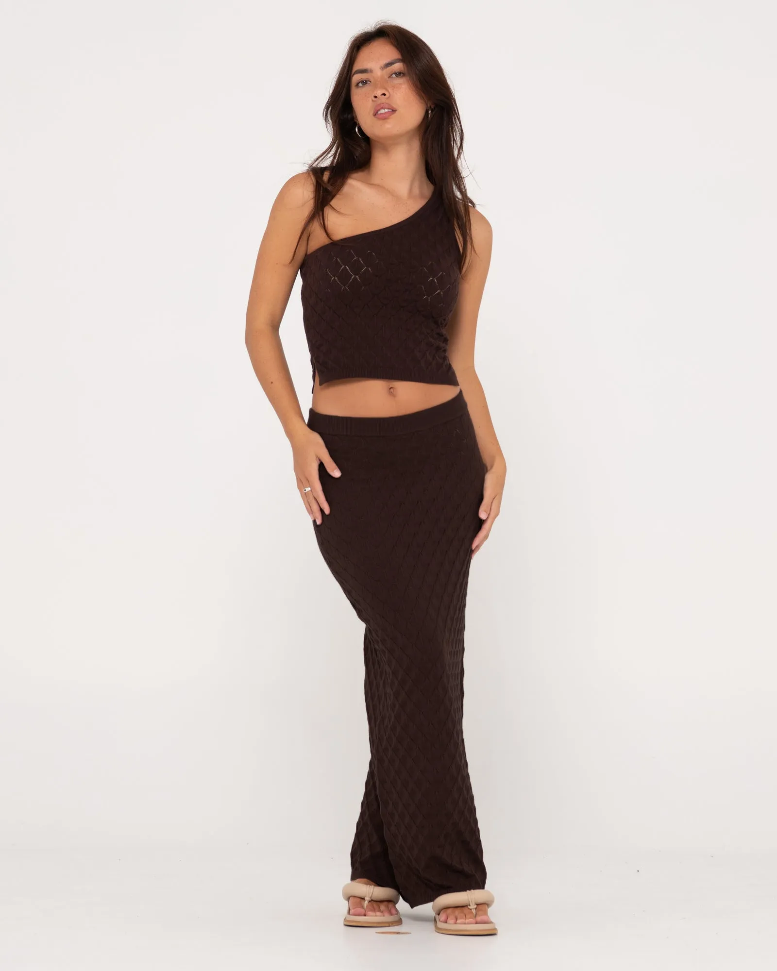 Leo Crotchet Knit Maxi Skirt