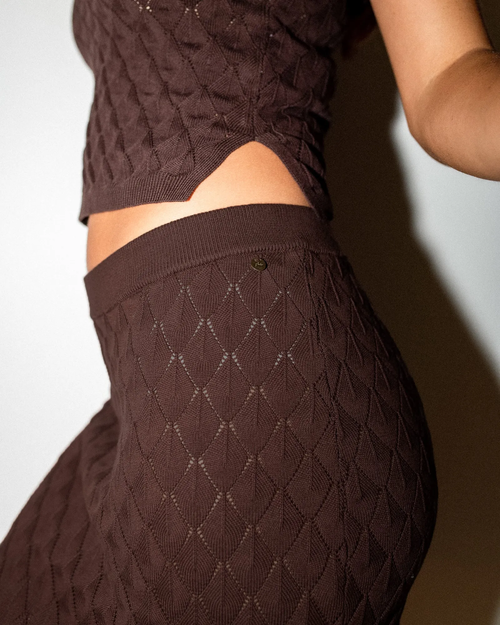 Leo Crotchet Knit Maxi Skirt