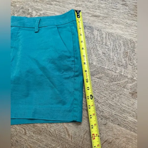 Level 99 NWOT Cindie Linen Turquoise Shorts size 30 Green Blue Stitchfix
