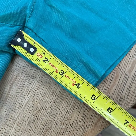 Level 99 NWOT Cindie Linen Turquoise Shorts size 30 Green Blue Stitchfix