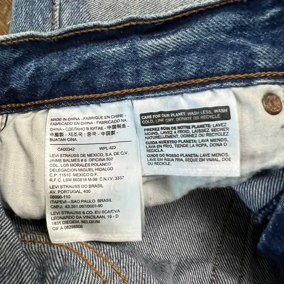 Levi’s 501 Ltd Ed. White Oak Cone Denim Distressed Jean Shorts Sz 29