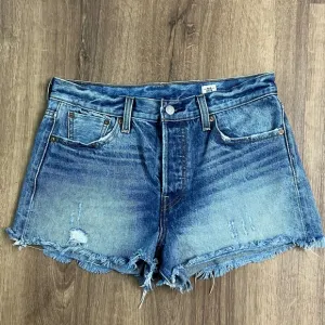 Levi’s 501 Ltd Ed. White Oak Cone Denim Distressed Jean Shorts Sz 29