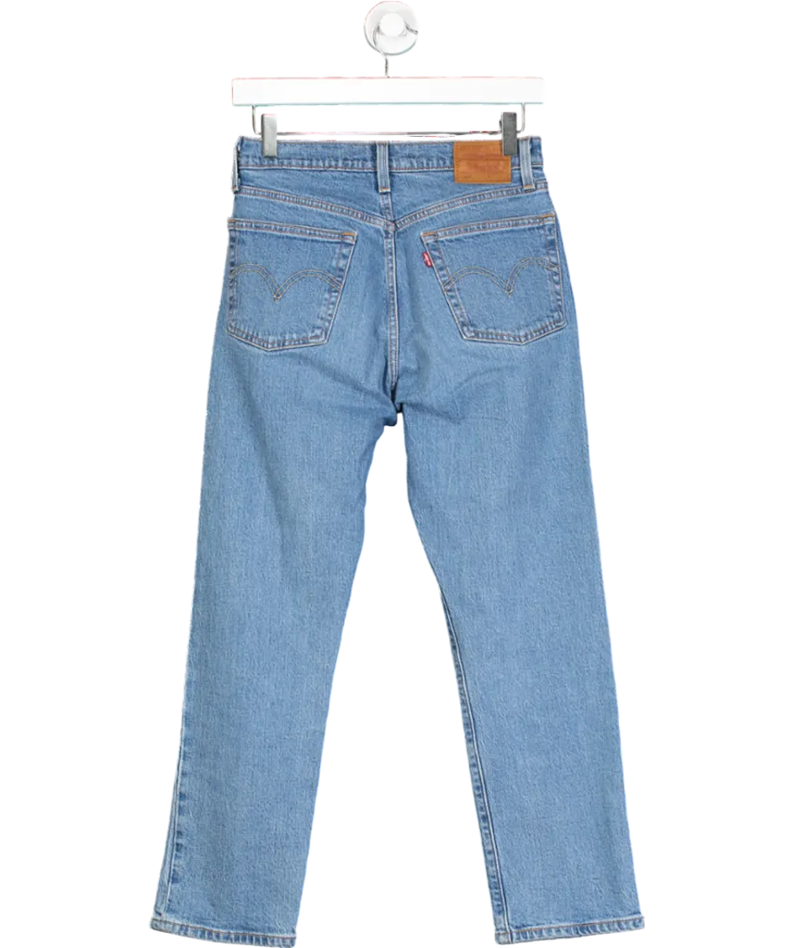levis Blue Washed Straight Leg Jeans W28