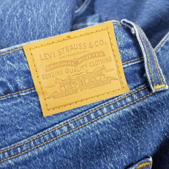 Levi's Wedgie Straight Leg Fit Ankle Jeans 30 Button Fly Stretch Denim Jean