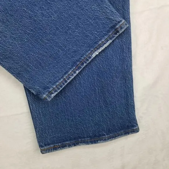 Levi's Wedgie Straight Leg Fit Ankle Jeans 30 Button Fly Stretch Denim Jean
