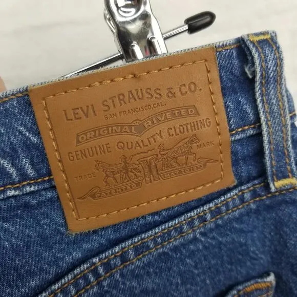 Levi's Wedgie Straight Leg Fit Ankle Jeans 30 Button Fly Stretch Denim Jean