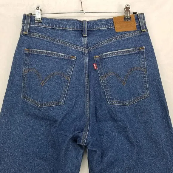 Levi's Wedgie Straight Leg Fit Ankle Jeans 30 Button Fly Stretch Denim Jean
