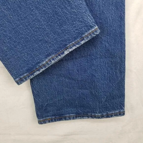 Levi's Wedgie Straight Leg Fit Ankle Jeans 30 Button Fly Stretch Denim Jean