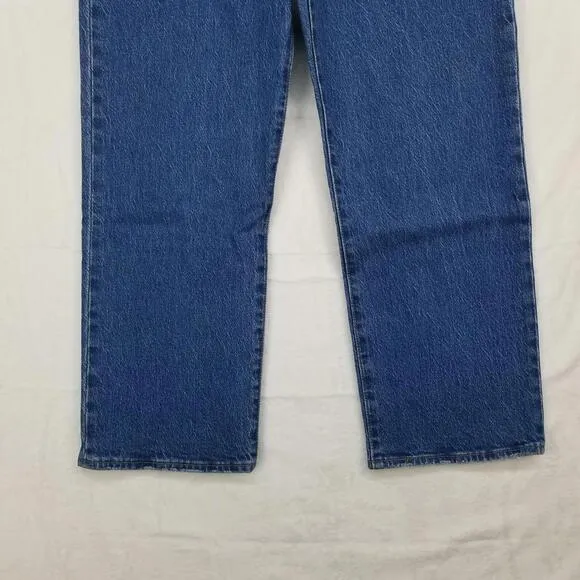 Levi's Wedgie Straight Leg Fit Ankle Jeans 30 Button Fly Stretch Denim Jean