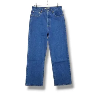 Levi's Wedgie Straight Leg Fit Ankle Jeans 30 Button Fly Stretch Denim Jean