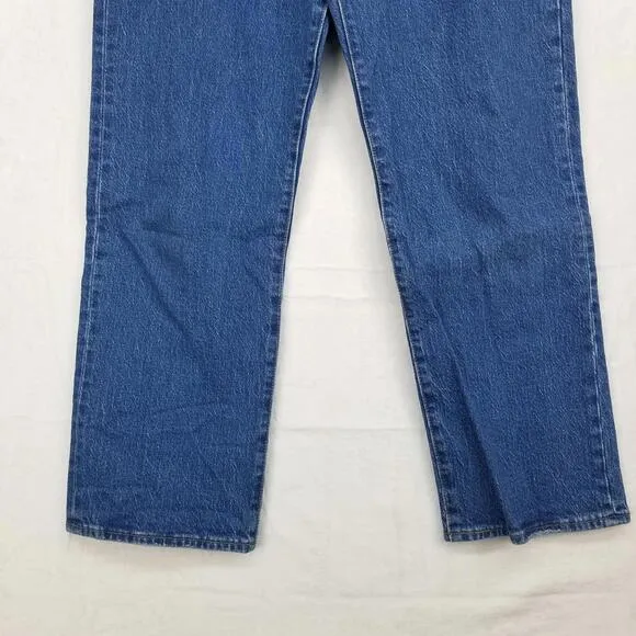 Levi's Wedgie Straight Leg Fit Ankle Jeans 30 Button Fly Stretch Denim Jean