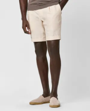 Libeco Sand Pure Linen Plain Weave Bermuda Shorts