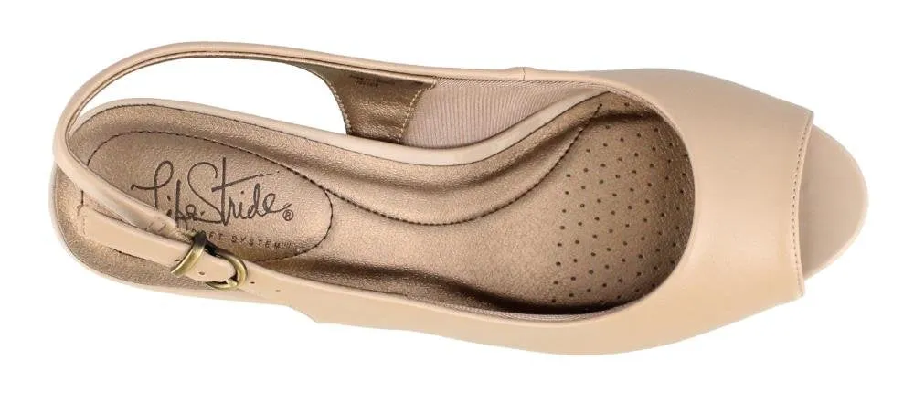 LifeStride Women's Teller Dress Pump, Taupe, 8 M US