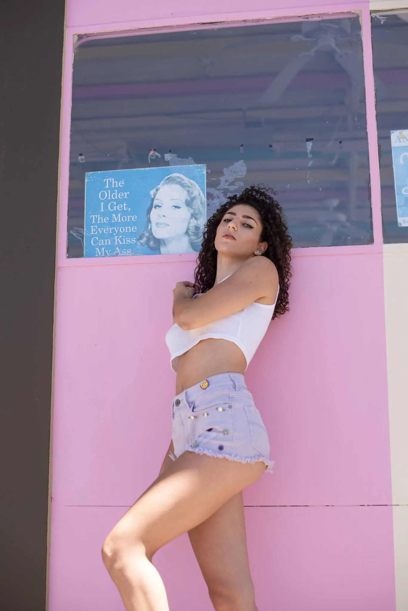 Lilac High Rise Shorts