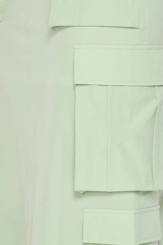 LILAN Cargo Pocket Maxi Skirt