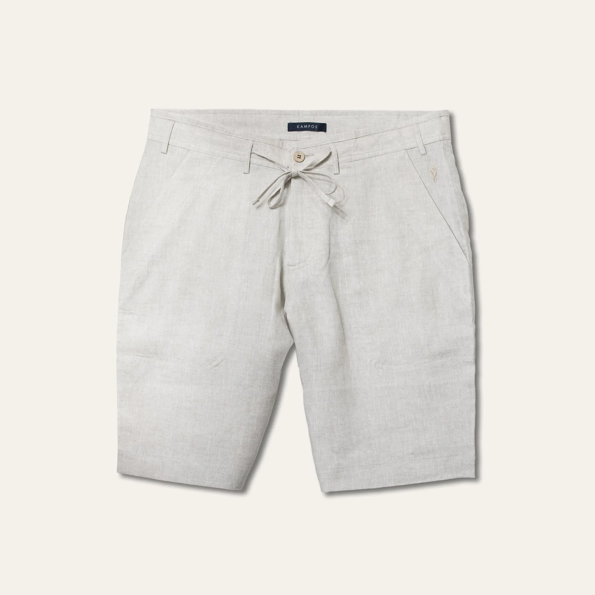Linen Bermuda Shorts Sand