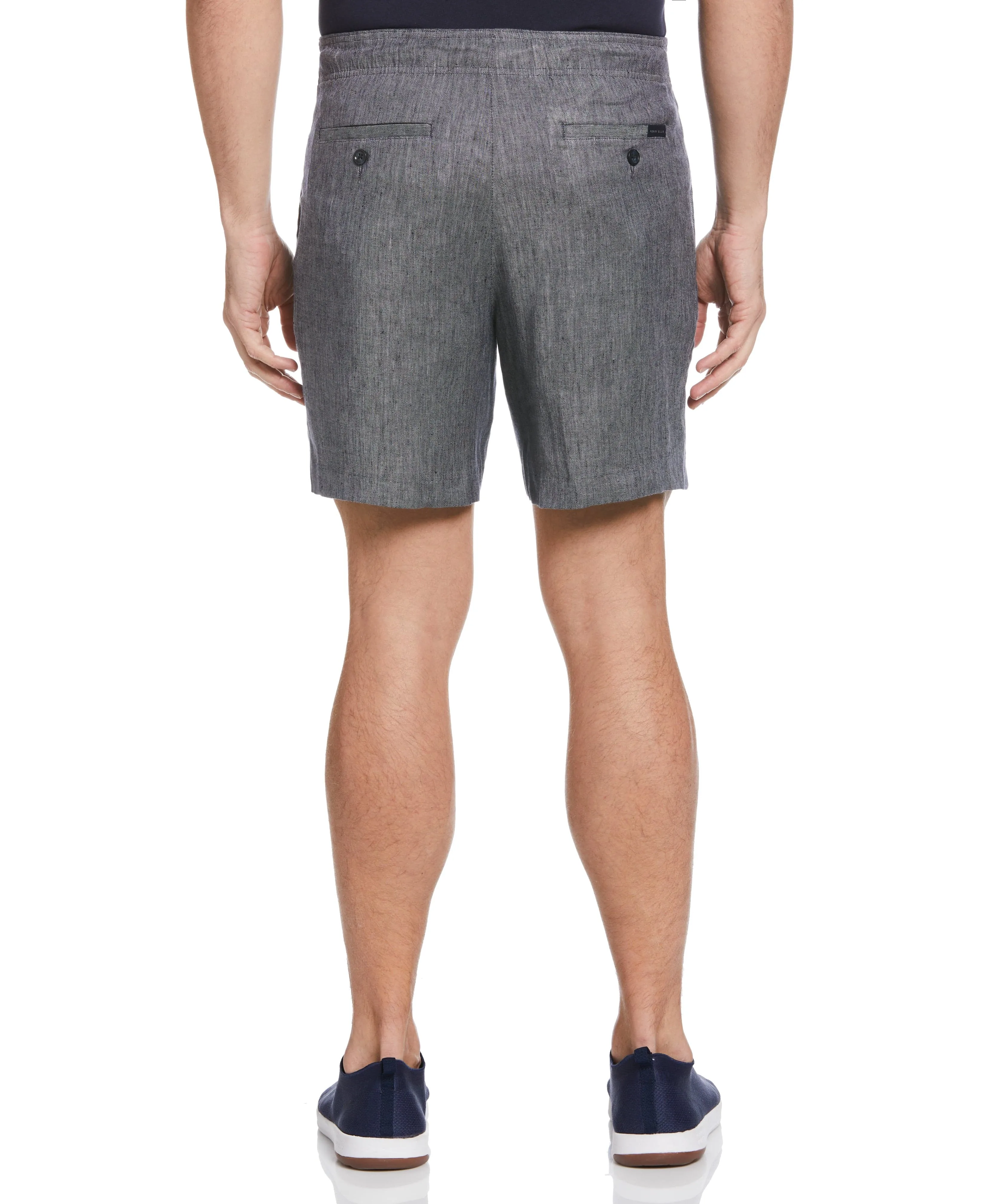 Linen Blend Drawstring Short