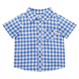 Linen Blend Shirt - Nile Gingham