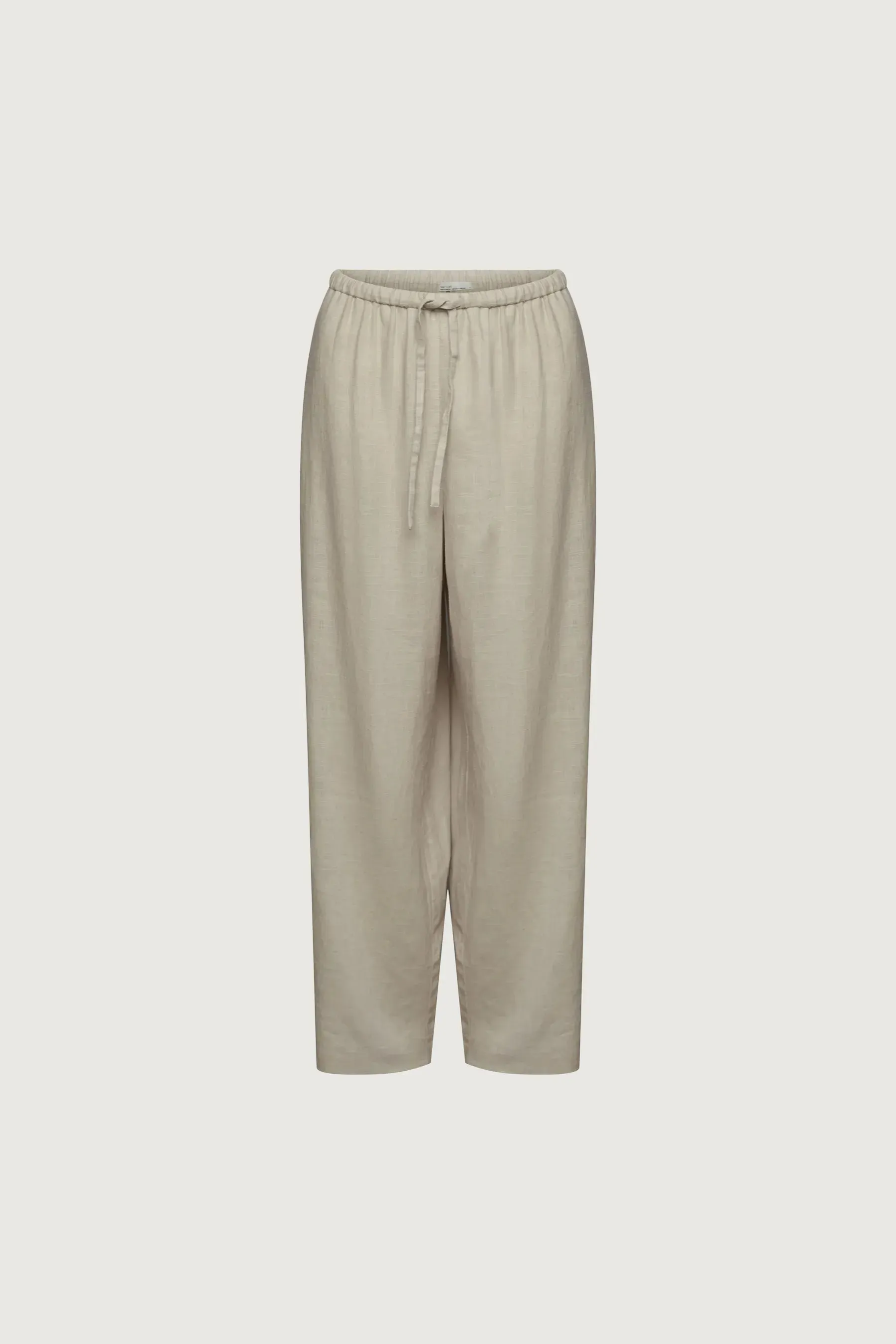 Linen Blend Wide Leg Pant