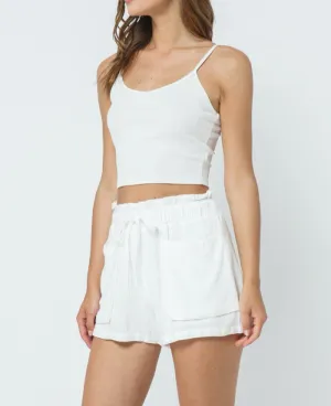 Linen Drawstring Shorts