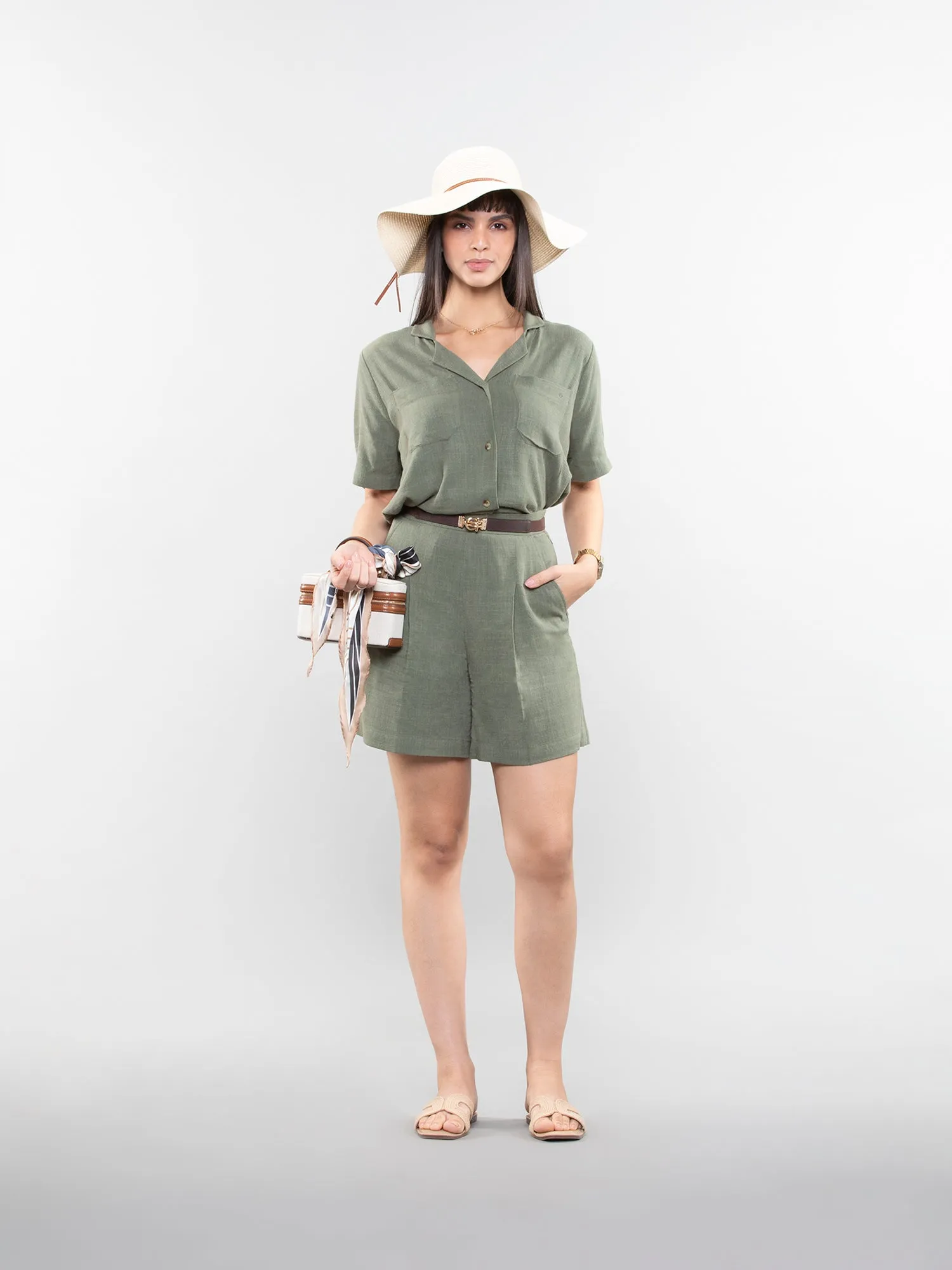 Linen shorts
