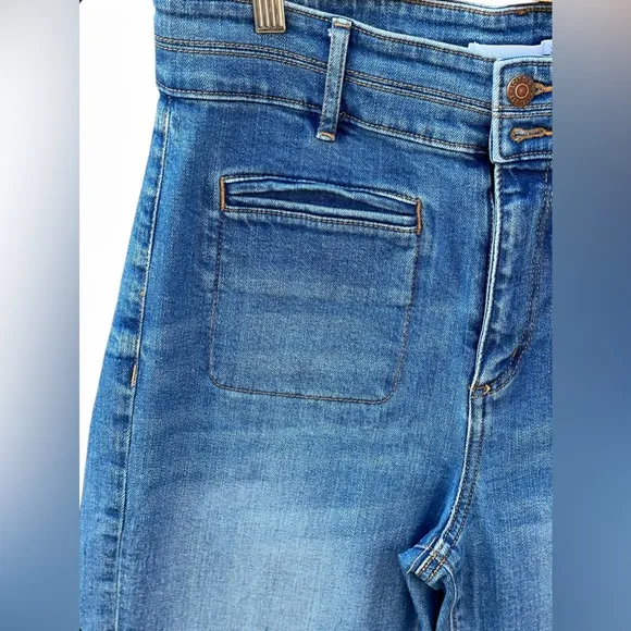 LOFT High Rise Slim Flare Jeans for women