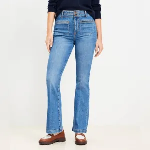 LOFT High Rise Slim Flare Jeans for women
