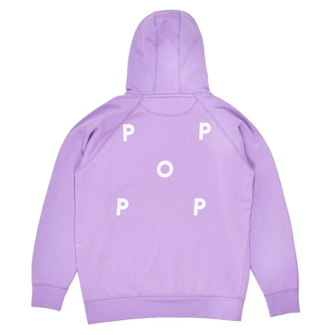 logo hooded sweat viola