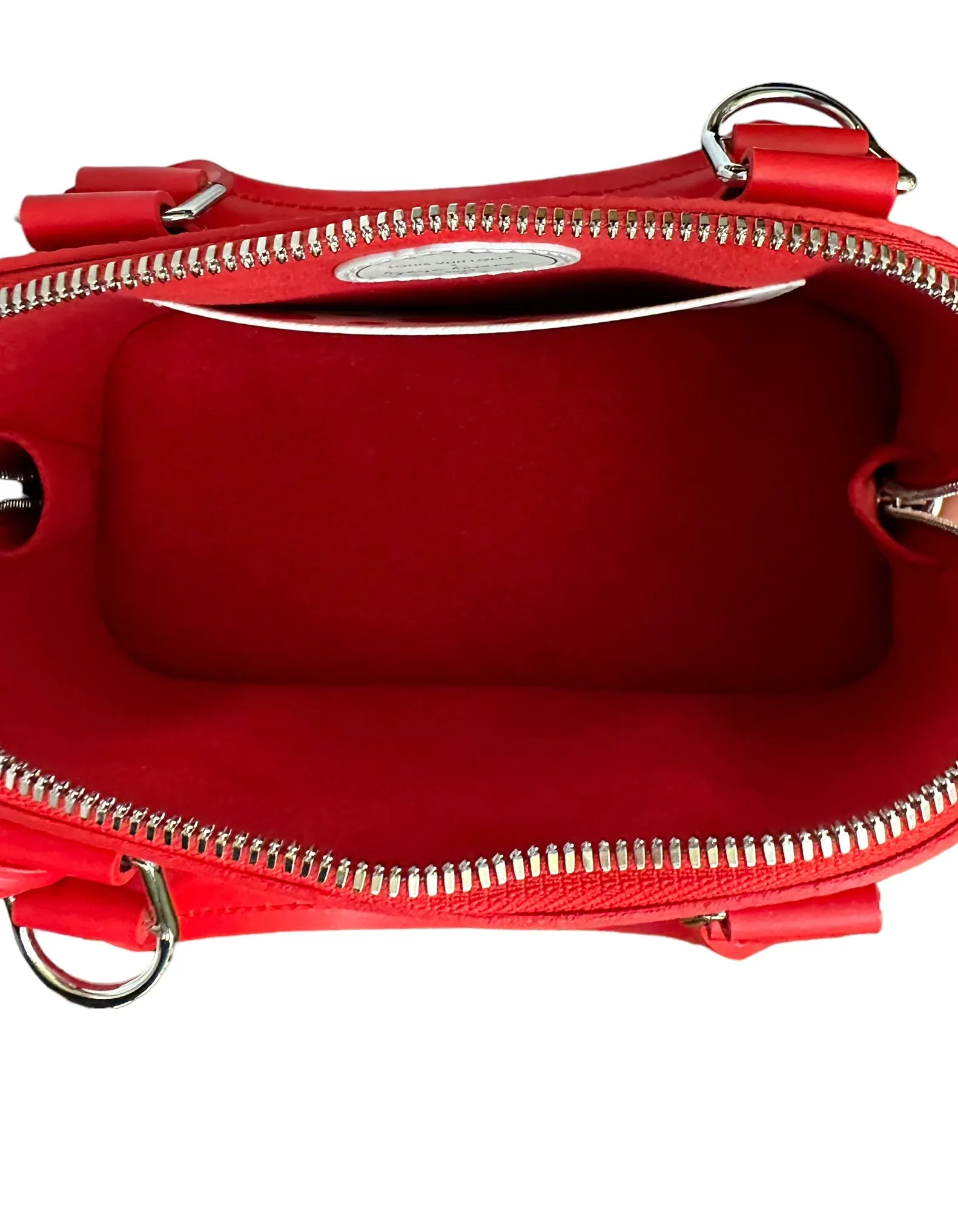 Louis Vuitton 2023 LV x YK Kusama Dots Red Epi Leather Alma BB Bag