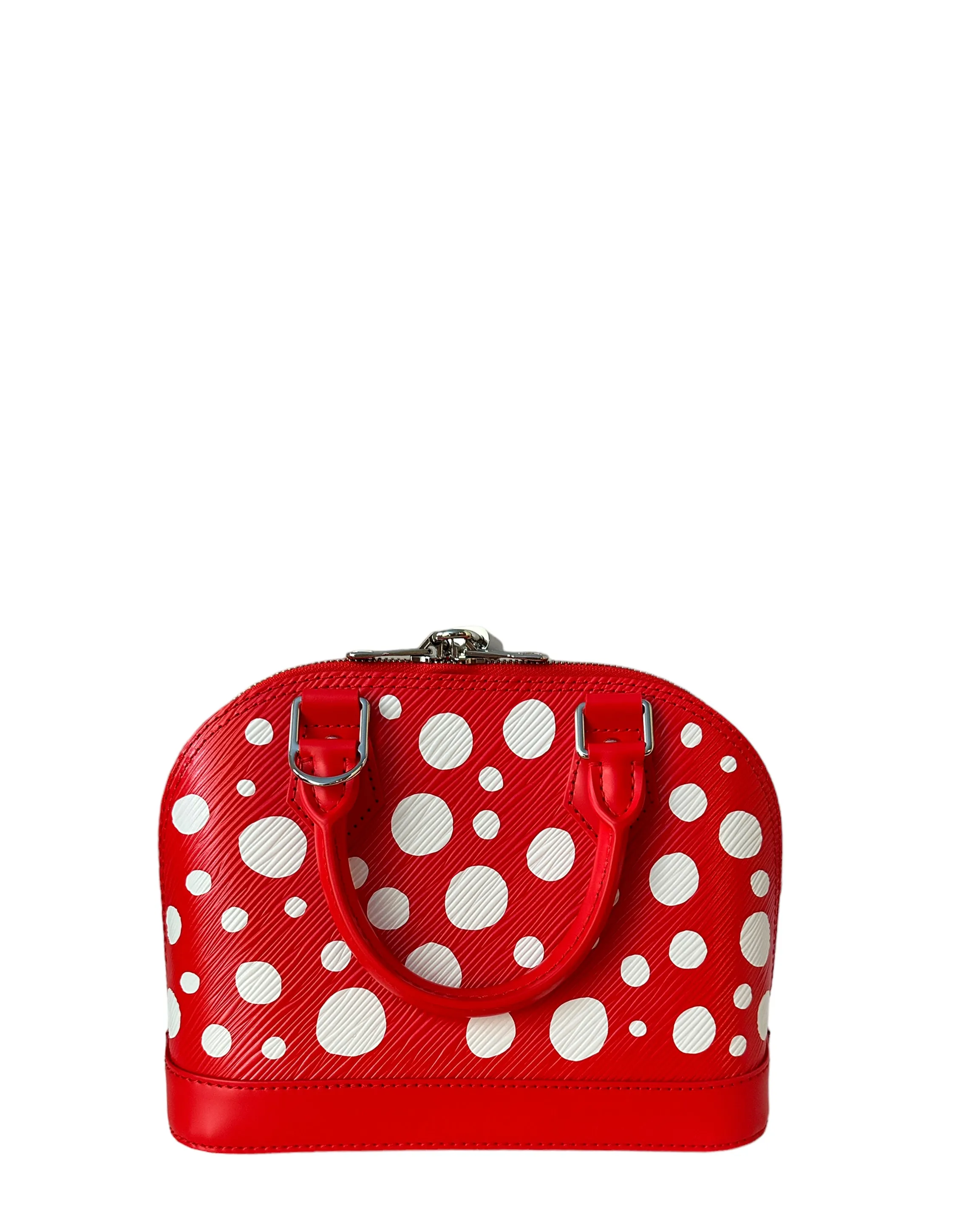 Louis Vuitton 2023 LV x YK Kusama Dots Red Epi Leather Alma BB Bag