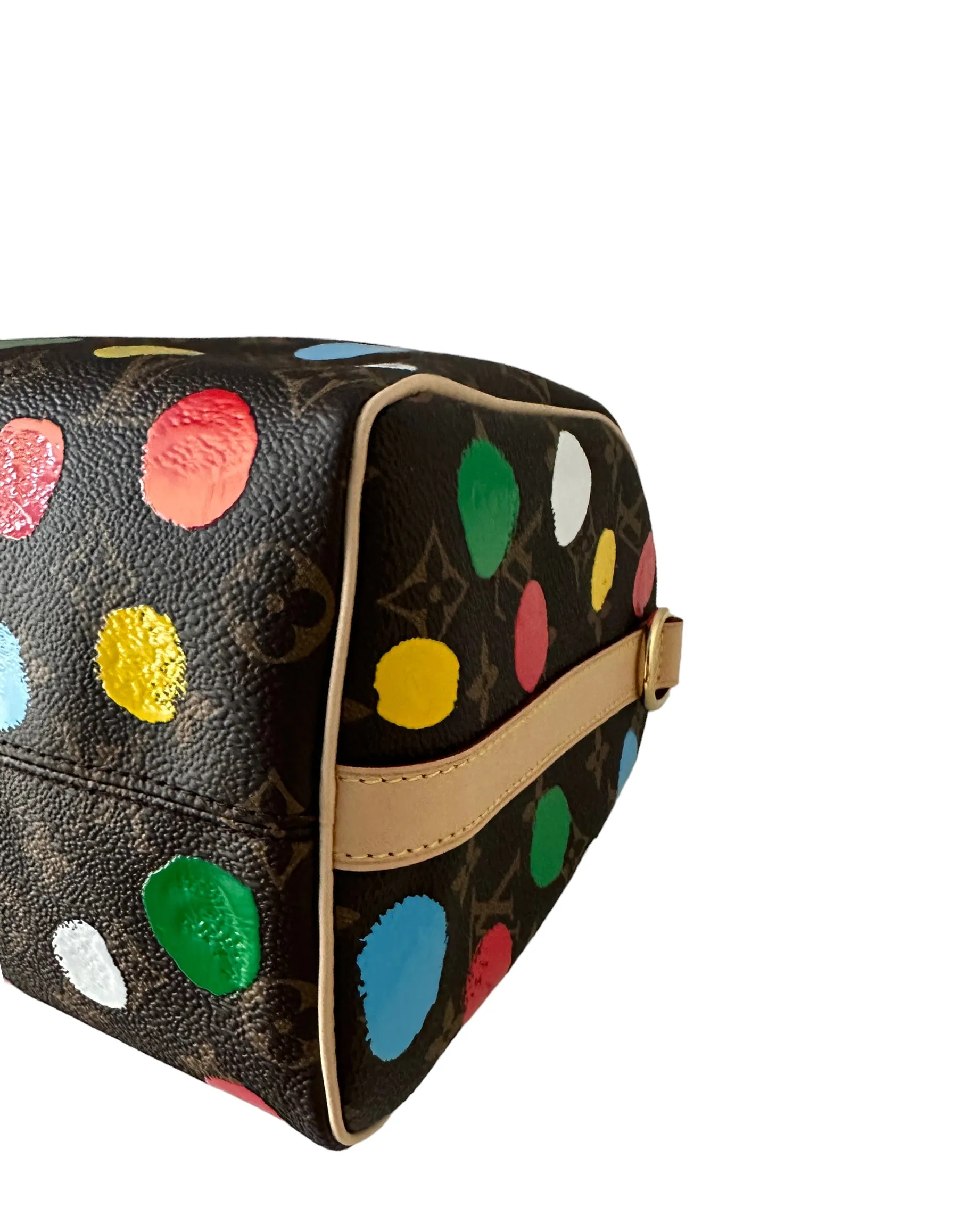 Louis Vuitton 2023 LV x YK Kusama Dots Speedy Bandouliere 35 Bag