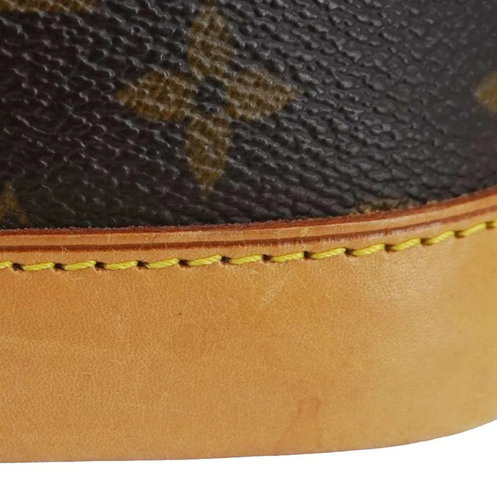 LOUIS VUITTON Alma PM Monogram Canvas Satchel Bag Brown