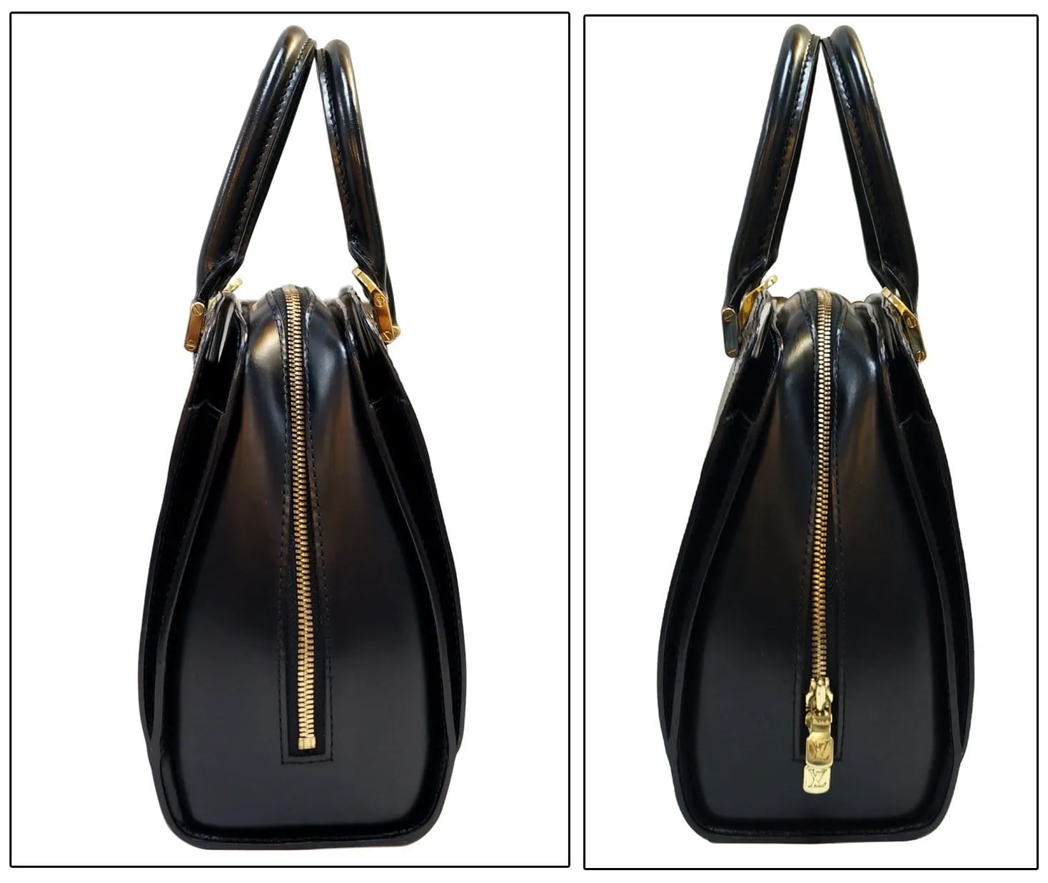 LOUIS VUITTON Black Epi Leather Pont-Neuf PM Satchel Bag