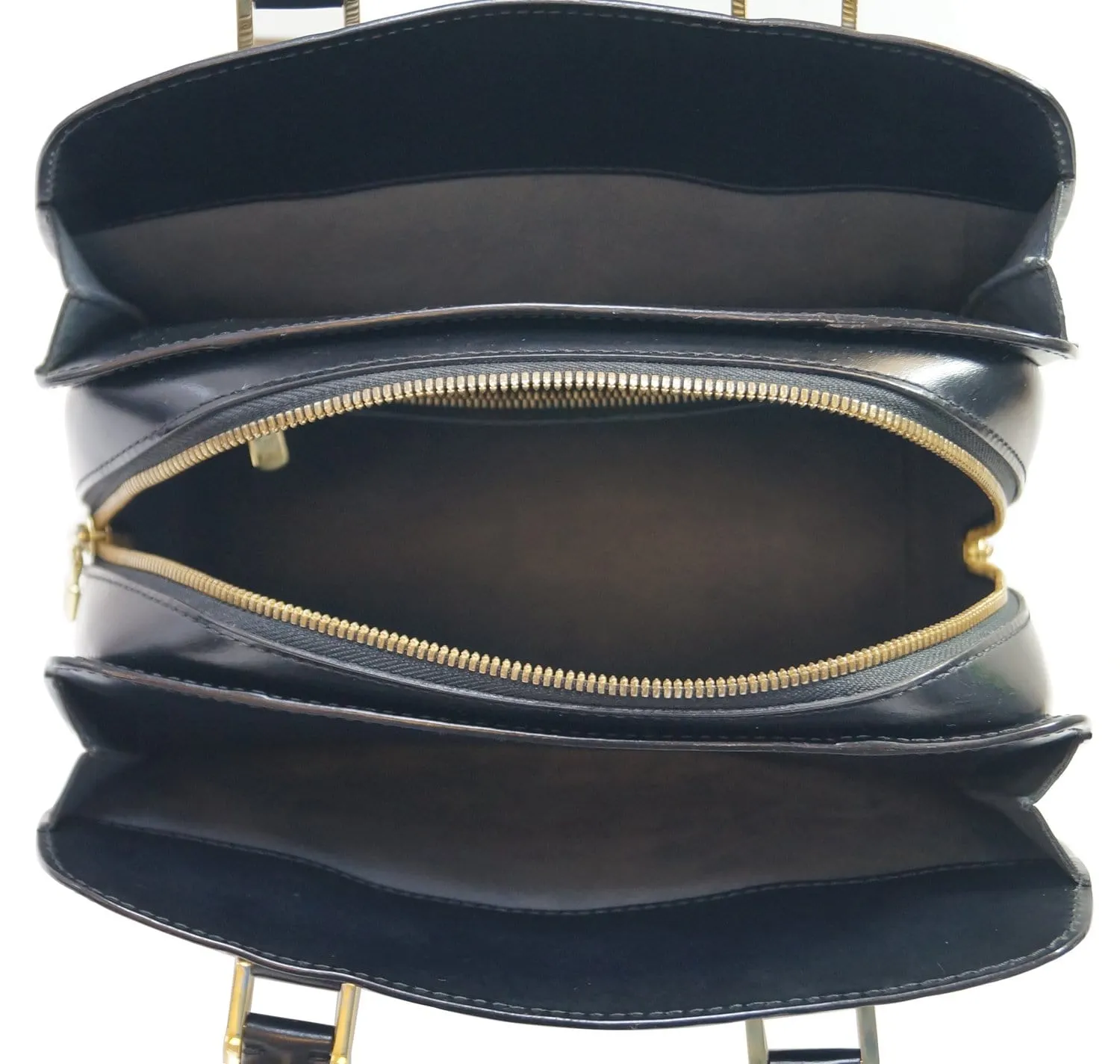 LOUIS VUITTON Black Epi Leather Pont-Neuf PM Satchel Bag