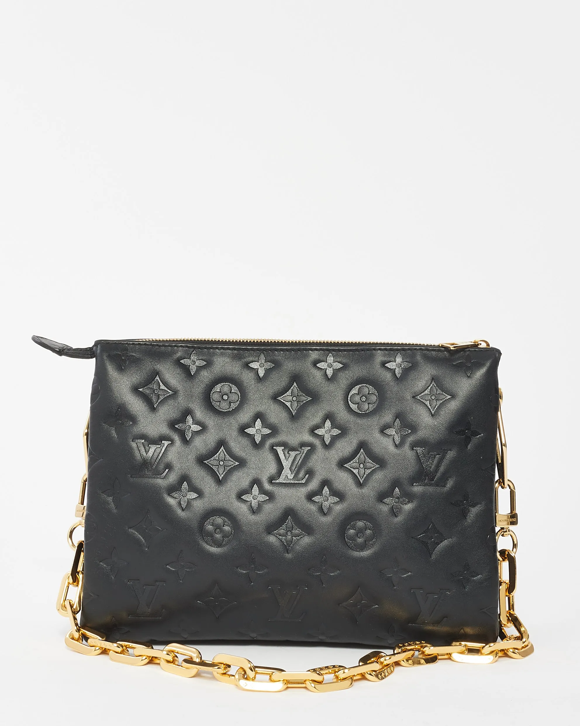 Louis Vuitton Black Monogram Empreinte Leather Coussin Bag