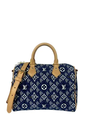 Louis Vuitton Blue Since 1854 Speedy Bandouliere 25
