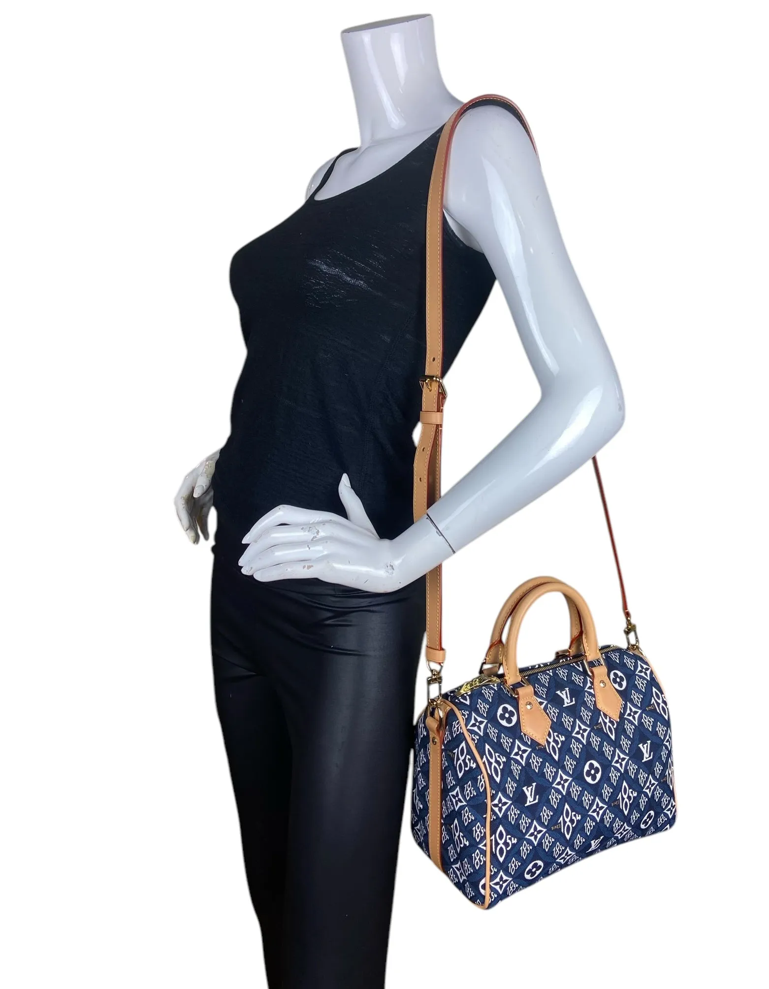 Louis Vuitton Blue Since 1854 Speedy Bandouliere 25