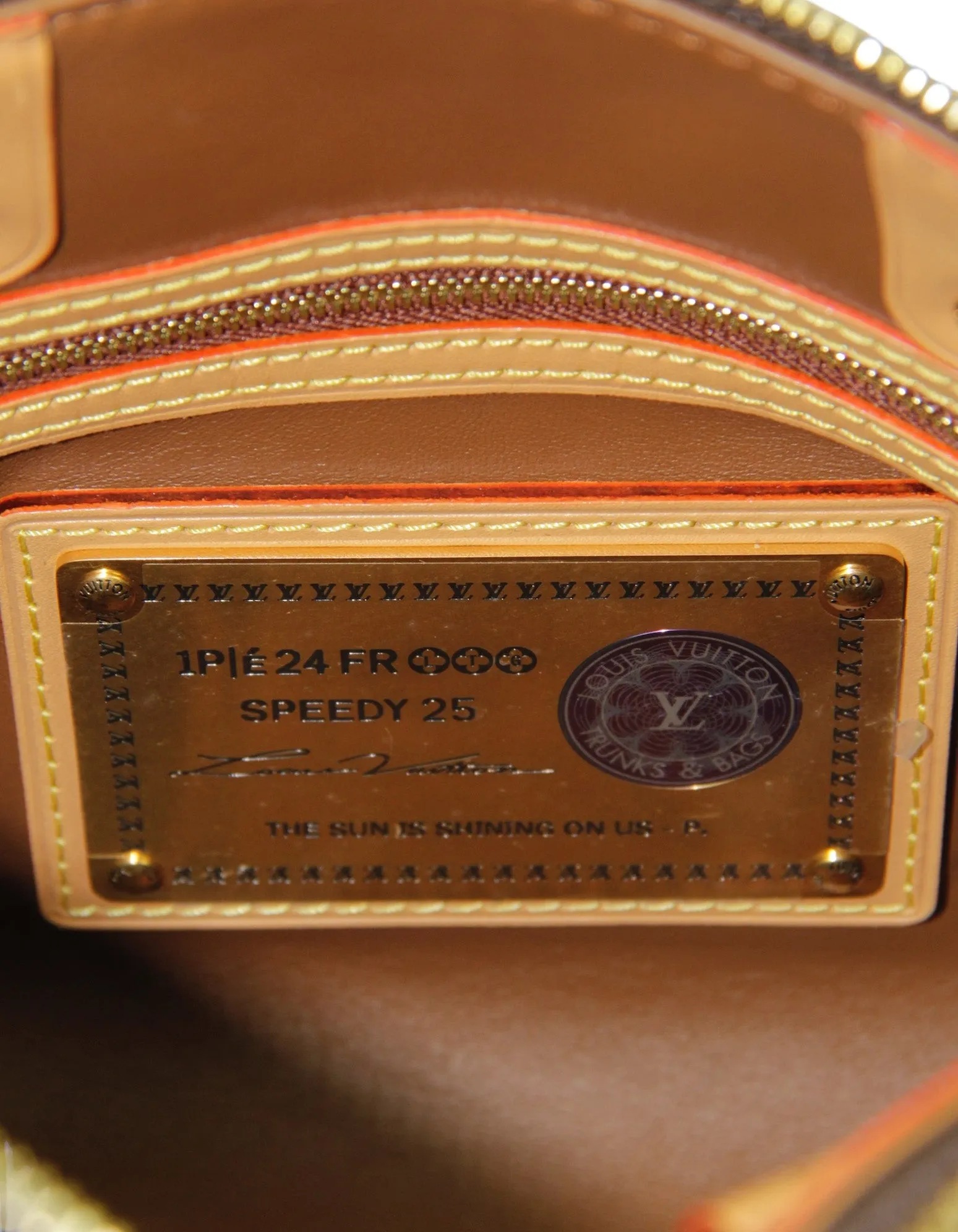 Louis Vuitton Brown Soft Calfskin Monogram Speedy P9 Bandouliere 25
