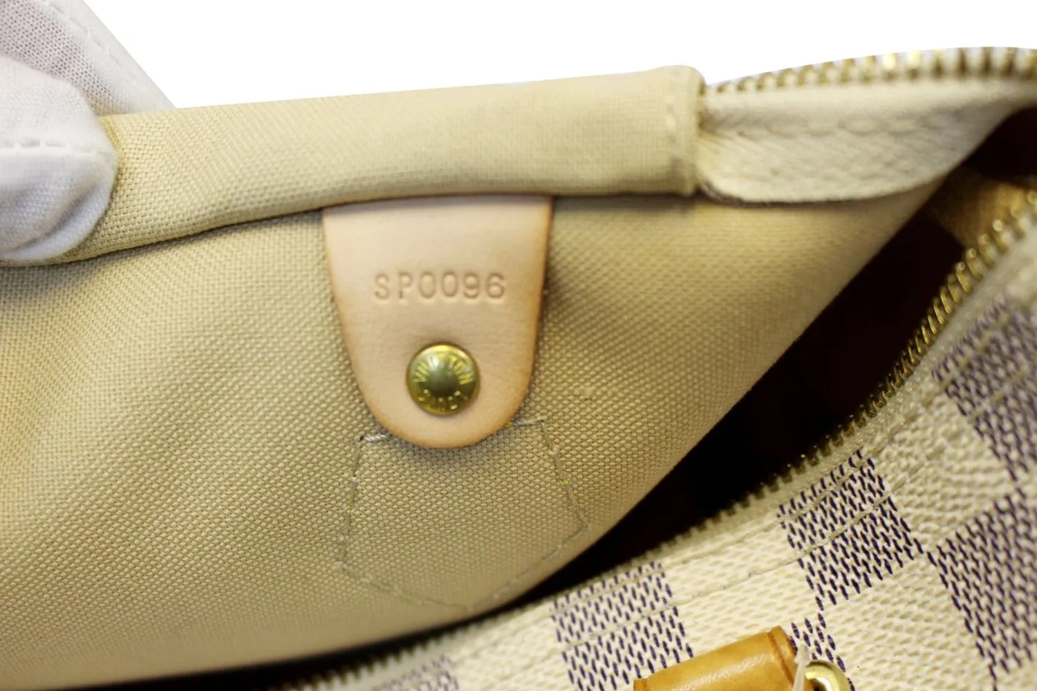 Louis Vuitton Damier Azur Speedy 30 Satchel Handbag