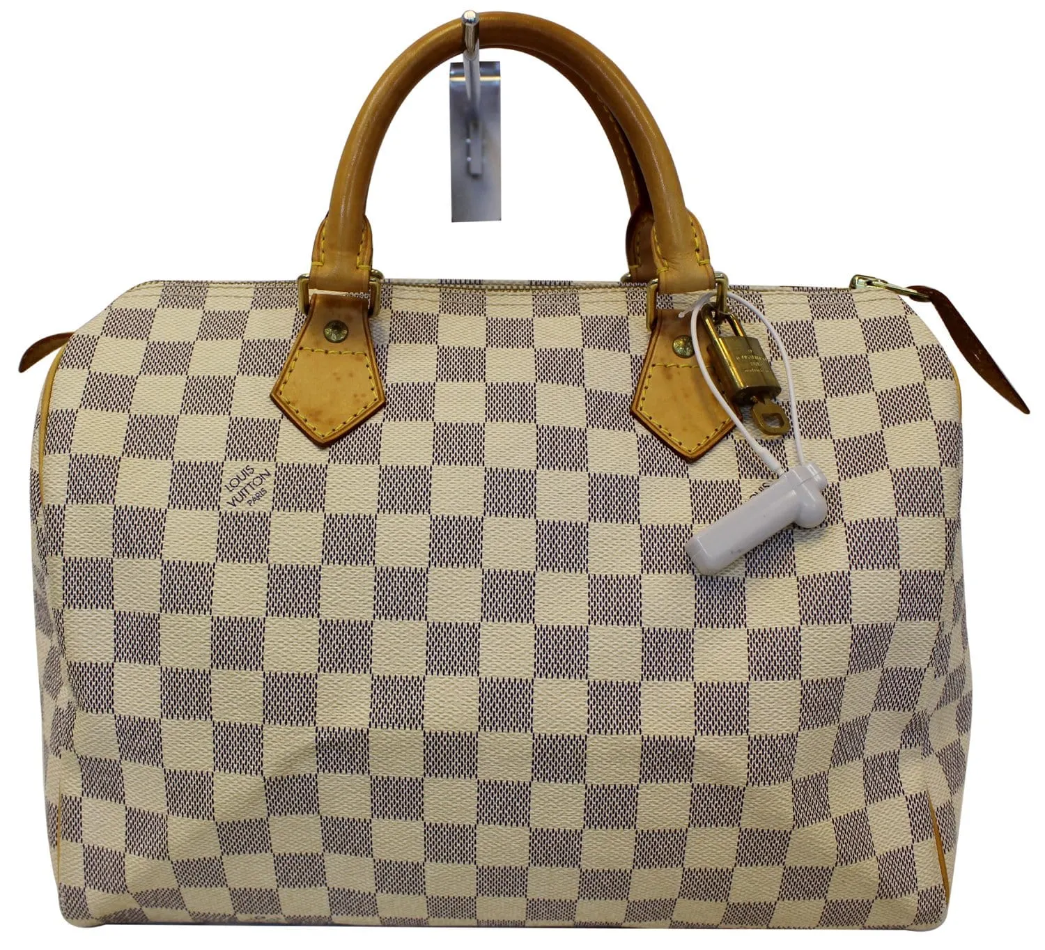 Louis Vuitton Damier Azur Speedy 30 Satchel Handbag