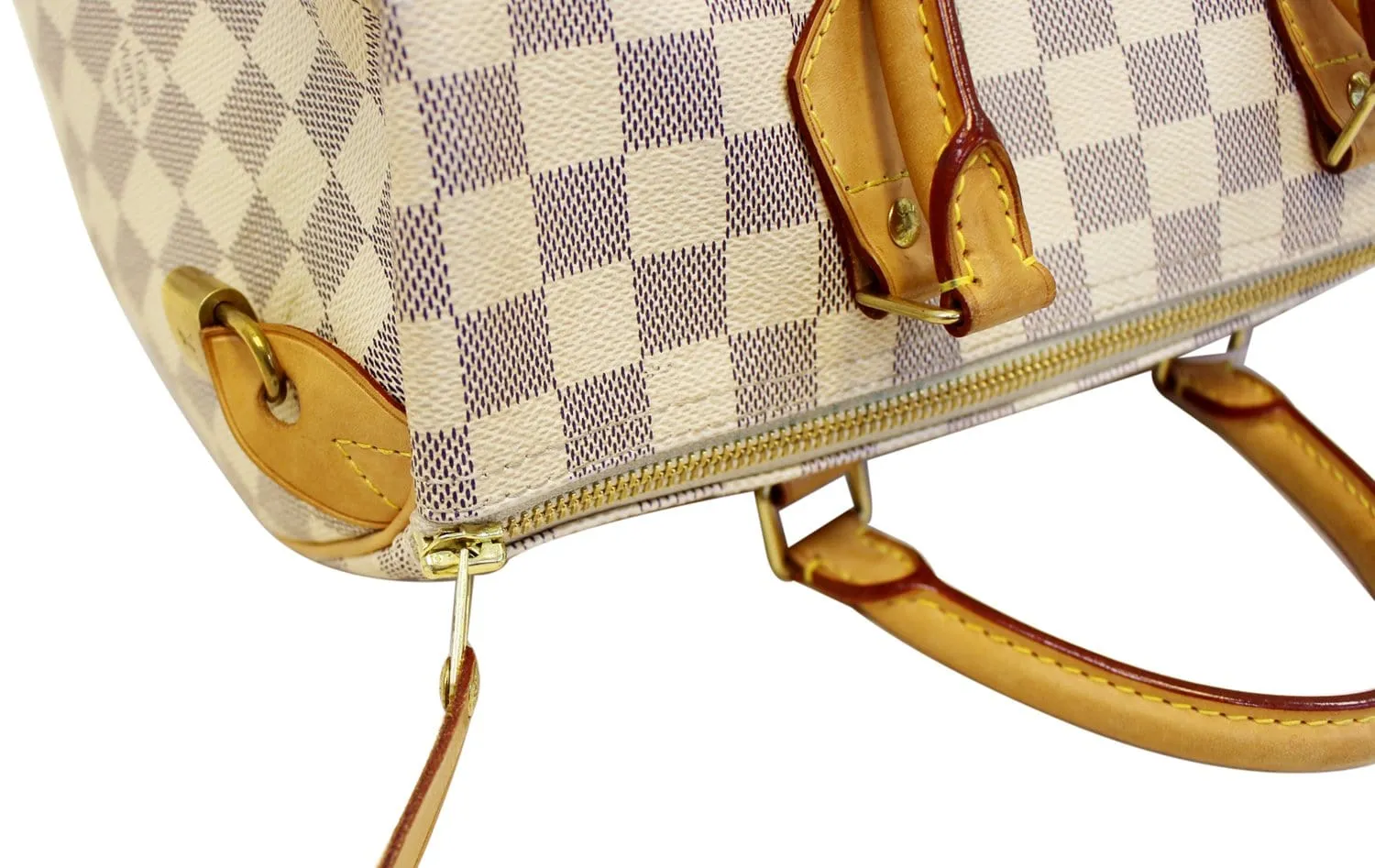 LOUIS VUITTON Damier Azur Speedy 30 Satchel Handbag