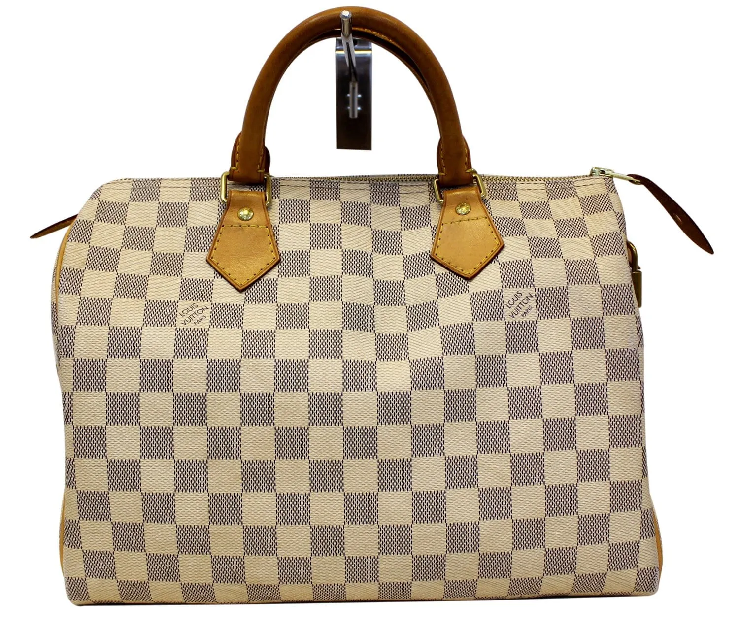 LOUIS VUITTON Damier Azur Speedy 30 Satchel Handbag