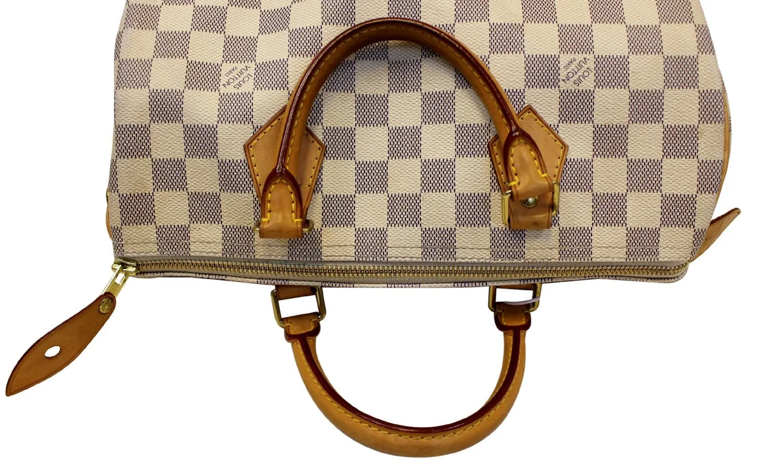 LOUIS VUITTON Damier Azur Speedy 30 Satchel Handbag
