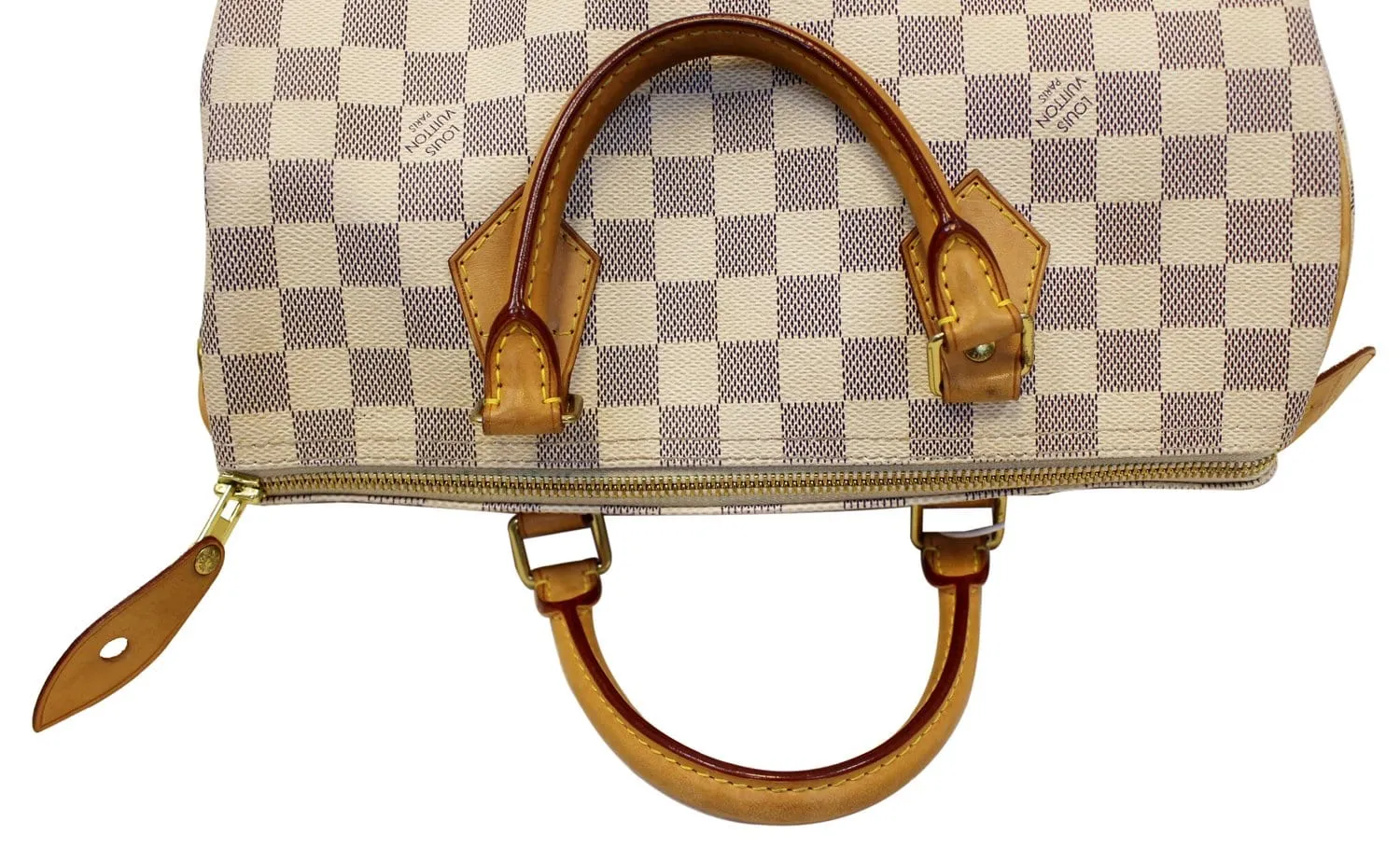 LOUIS VUITTON Damier Azur Speedy 30 Satchel Handbag