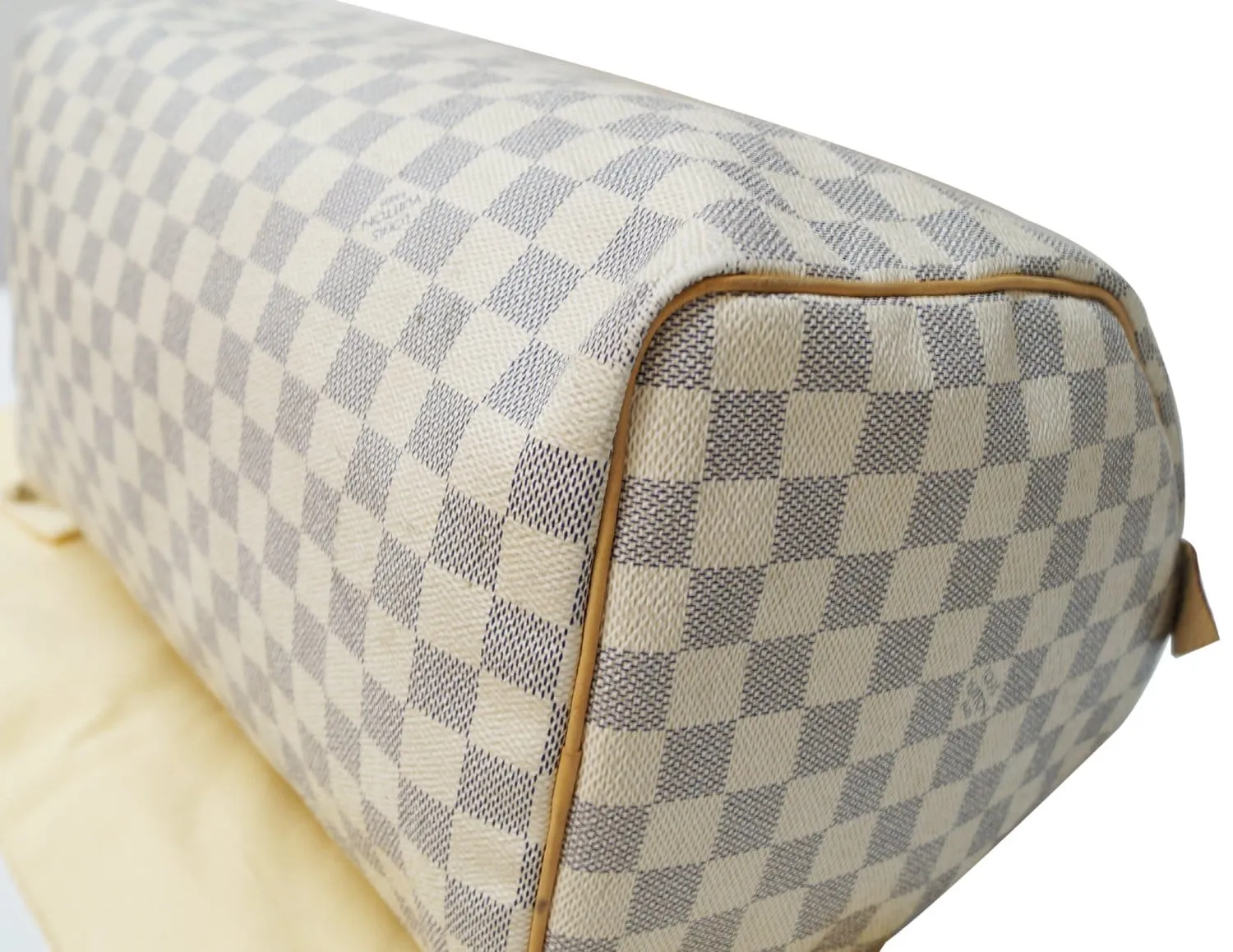 LOUIS VUITTON Damier Azur Speedy 35 Satchel Bag