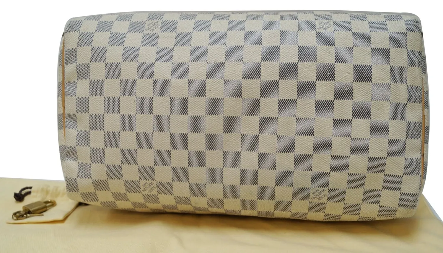 LOUIS VUITTON Damier Azur Speedy 35 Satchel Bag